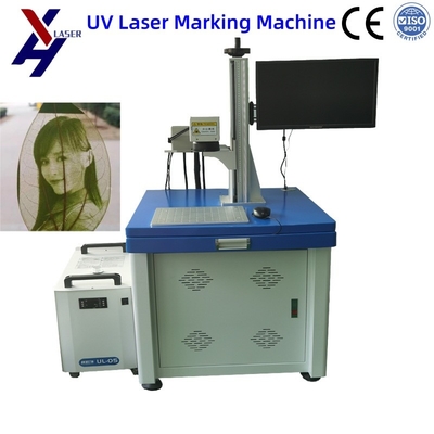 Máquina de marcado con láser UV para botellas de vidrio