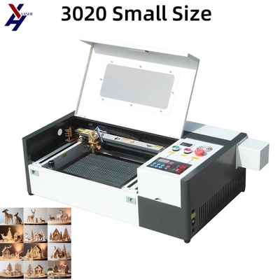 3020 Máquina de corte con láser de mini CO2 Cortadora con láser 40W 50W Máquina de grabado