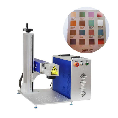 Marcador láser de color Mopa de 50W 100W para grabado profundo 3D en acero metálico