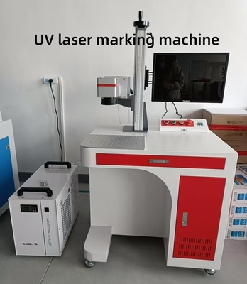 Grabadora láser UV de alta precisión 3W 5W 10W para impresión de logotipos de vidrio plástico