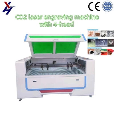 Cortador y grabador láser de CO2 de 130W 150W con 4 cabezas para vidrio acrílico MDF
