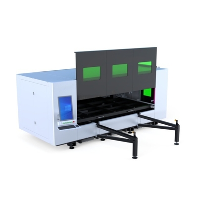 Máquina de corte láser CNC de fibra para metales, con fuente láser de 6000W, para tubos de acero inoxidable y placas metálicas