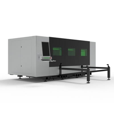 Máquina de corte láser de fibra de tracción lateral completamente automática CNC para acero inoxidable, acero al carbono y aluminio de 6000W para corte de metales