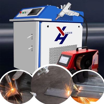 Soldadora láser fácil de operar 1000W 2000W 3000W con soldadura, limpieza y corte para metal