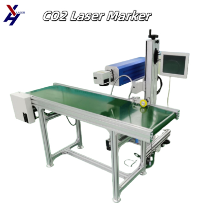 Máquina de marcado por láser de alta velocidad de codificación láser de precisión para líneas de producción continuas